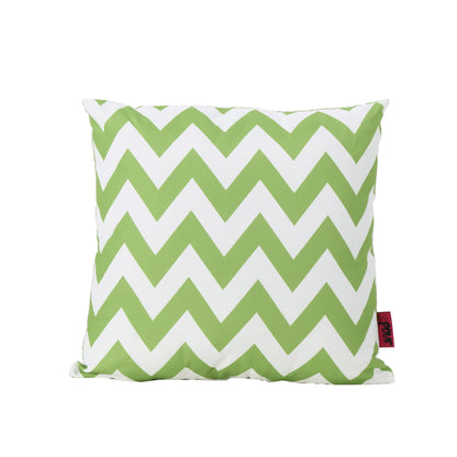 Marisol Chevron Square Pillow - Green