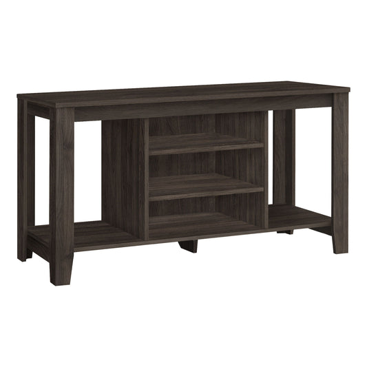 Open Shelving TV Stand - Brown