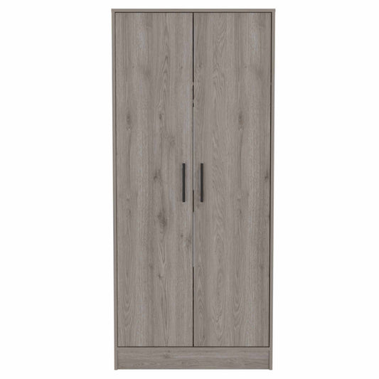 Tall Two Door Closet - Light Gray