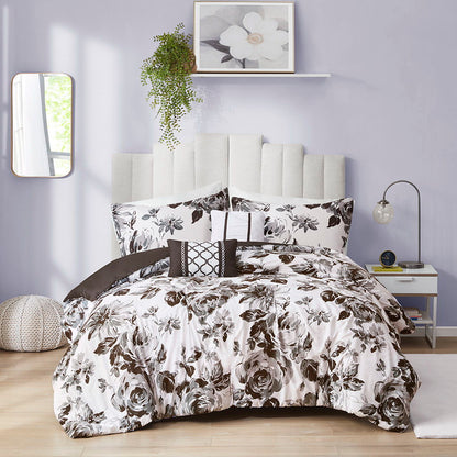 Dorsey Floral Print Comforter Set