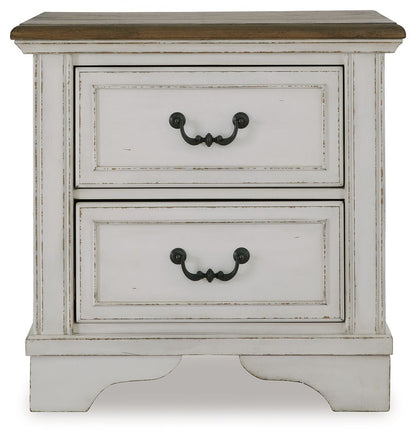 Moraway - Two-tone - Two Drawer Night Stand