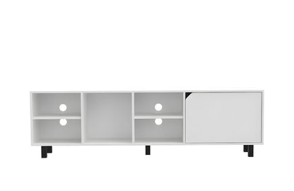 Particle Board Open Shelving TV Stand - White