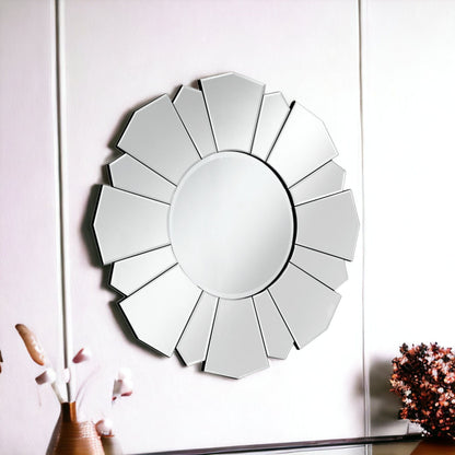 33" Abstract Unframed Accent Mirror - Clear