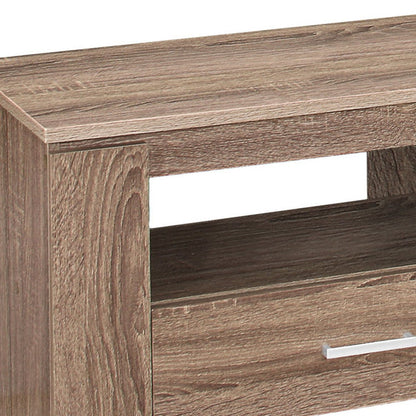 Open Shelving TV Stand - Deep Taupe