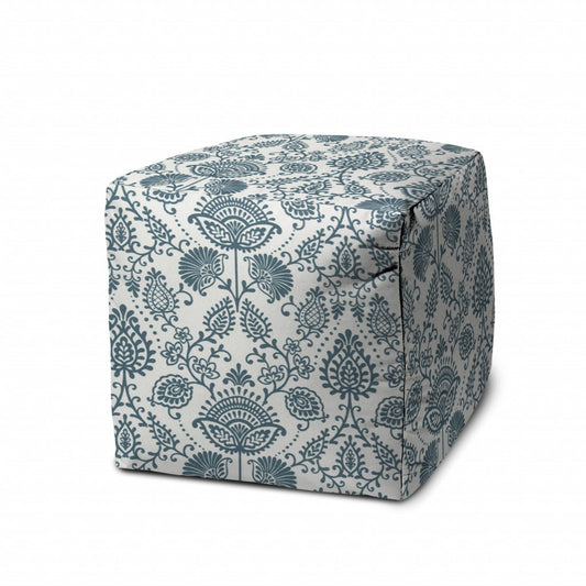 Cube Indoor / Outdoor, Pouf Cover - Blue