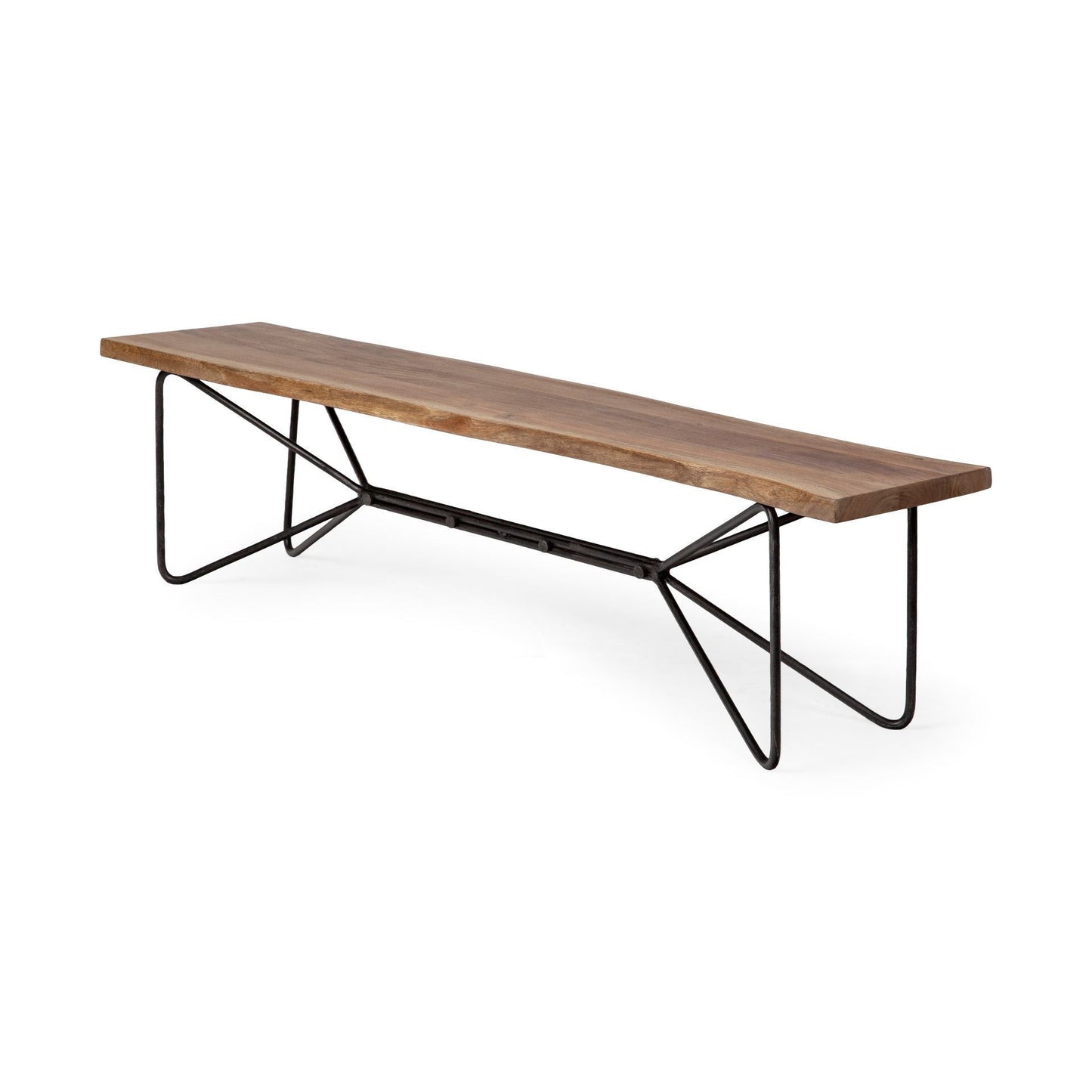 Dining Bench - Black / Brown