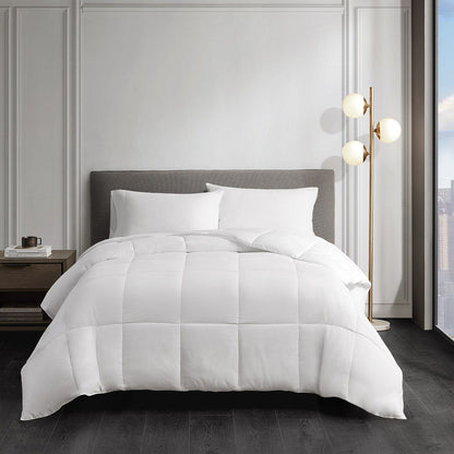 Cotton Down Alternative Featherless Comforter In White