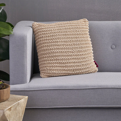 Knited Pillow - Beige