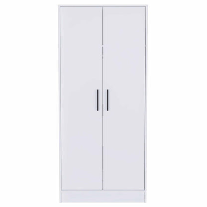 Tall Two Door Closet - White