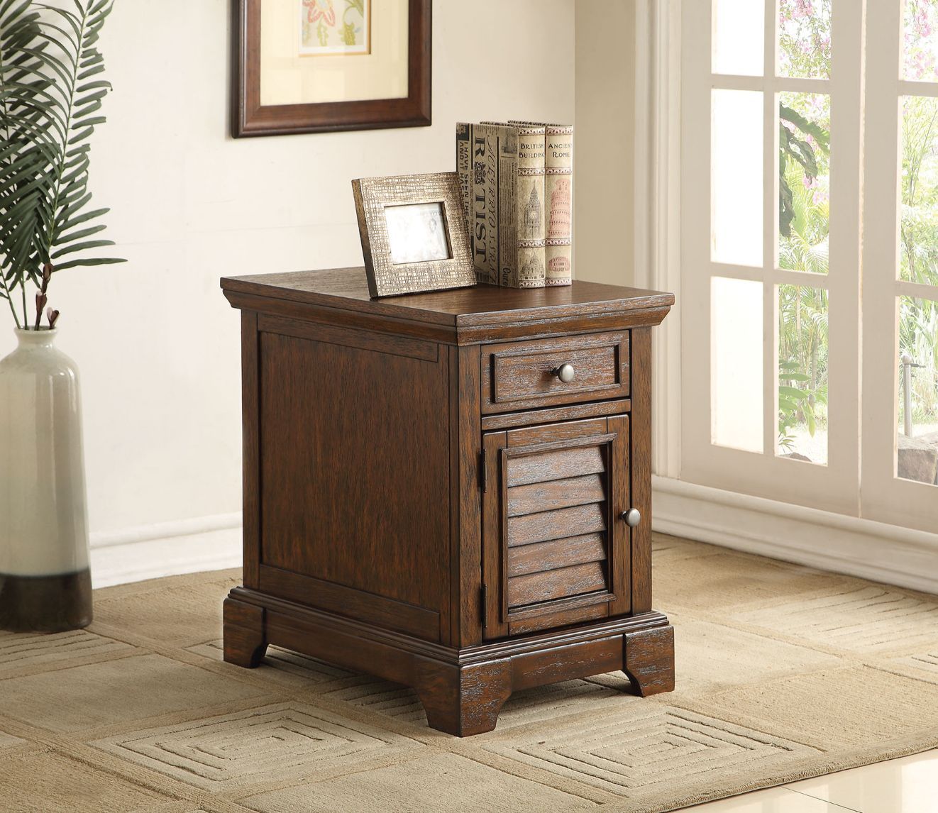 Evrard - Accent Table - Dark Oak