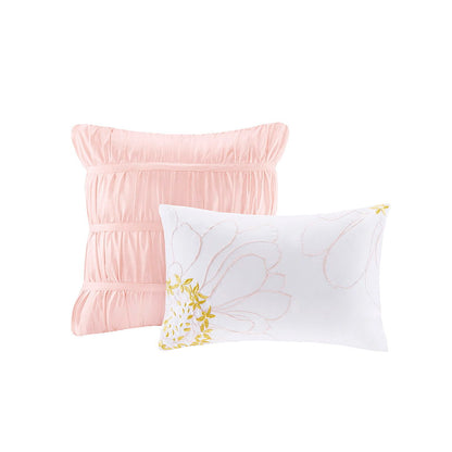 Waterfall Comforter Set - Pink