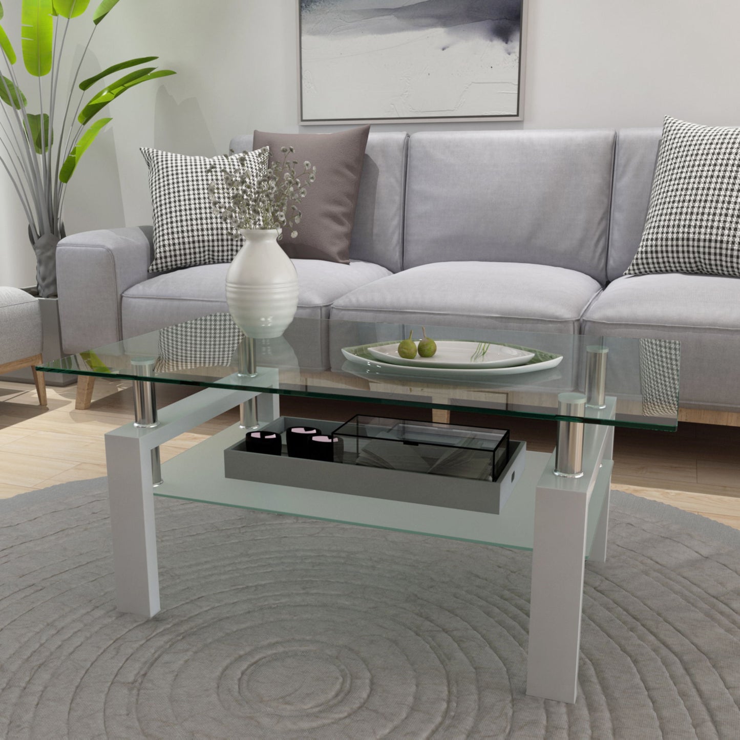 Rectangle Coffee Table, Modern Side Center Tables For Furniture