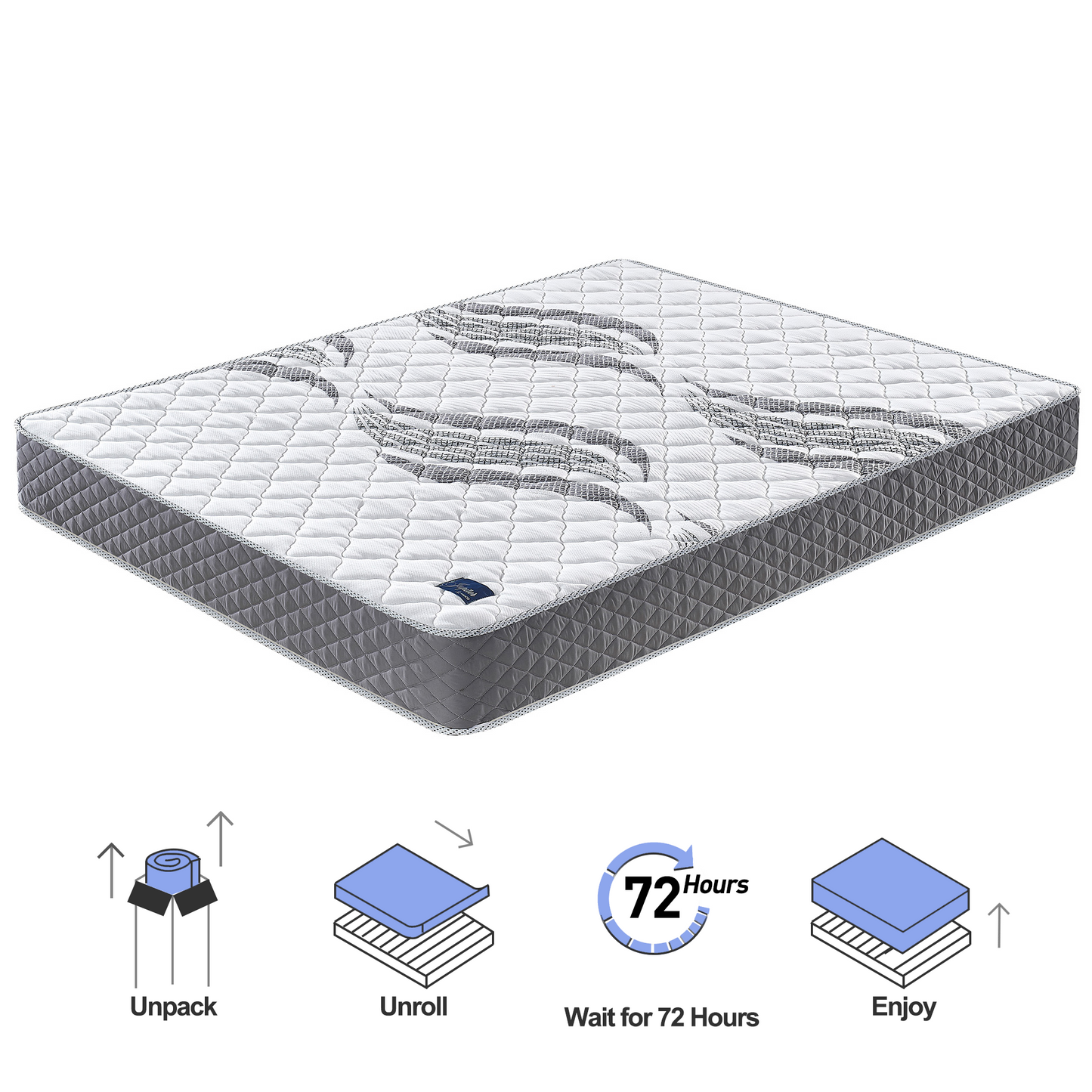 8-inch Tight Top Innerspring Mattress Made in USA  - Twin