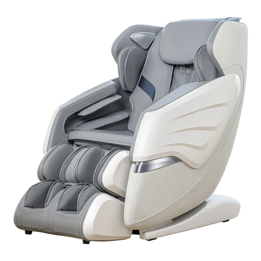 Bosscare - 2023 Brand New Update Gr8686 Massage Chairs With Ai Voice, App Control Sl Track Zero Gravity Full Body Massage Recliner - Gray