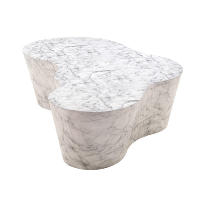 Slab - Marble Coffee Table - Pearl Silver