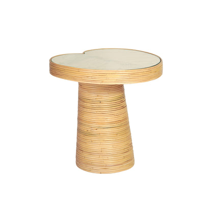 Felicia - Short Lilypad Side Table - Natural