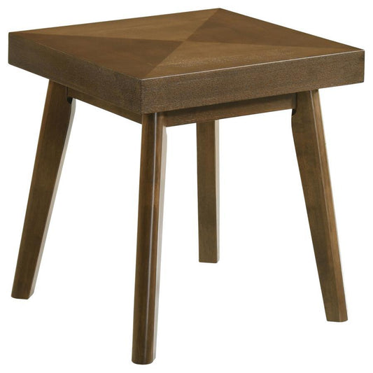 Westerly - Square Wood Side End Table - Walnut Brown