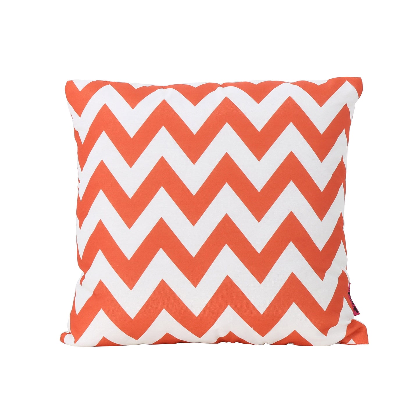 Marisol Chevron Square Pillow - Orange