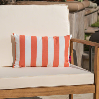 Coronado - Stripe Rectangular Pillow - Orange