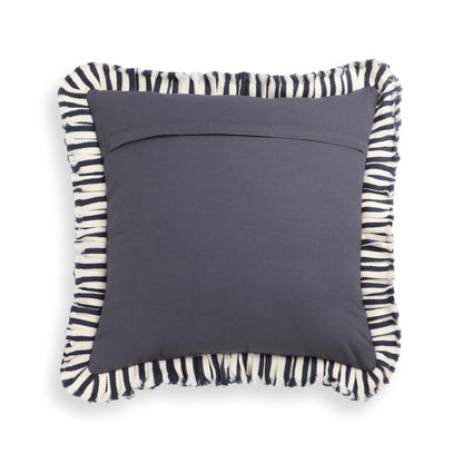 Alessia - Striped Ruffle 20" Square Accent Pillow