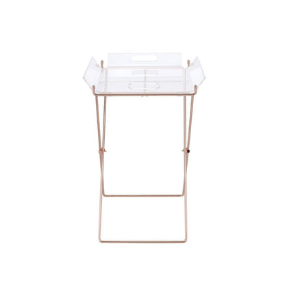 Cercie - Tray Table - Clear Acrylic & Copper