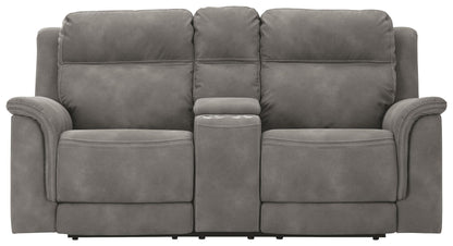 Next-Gen Durapella - Reclining Power Loveseat With Console