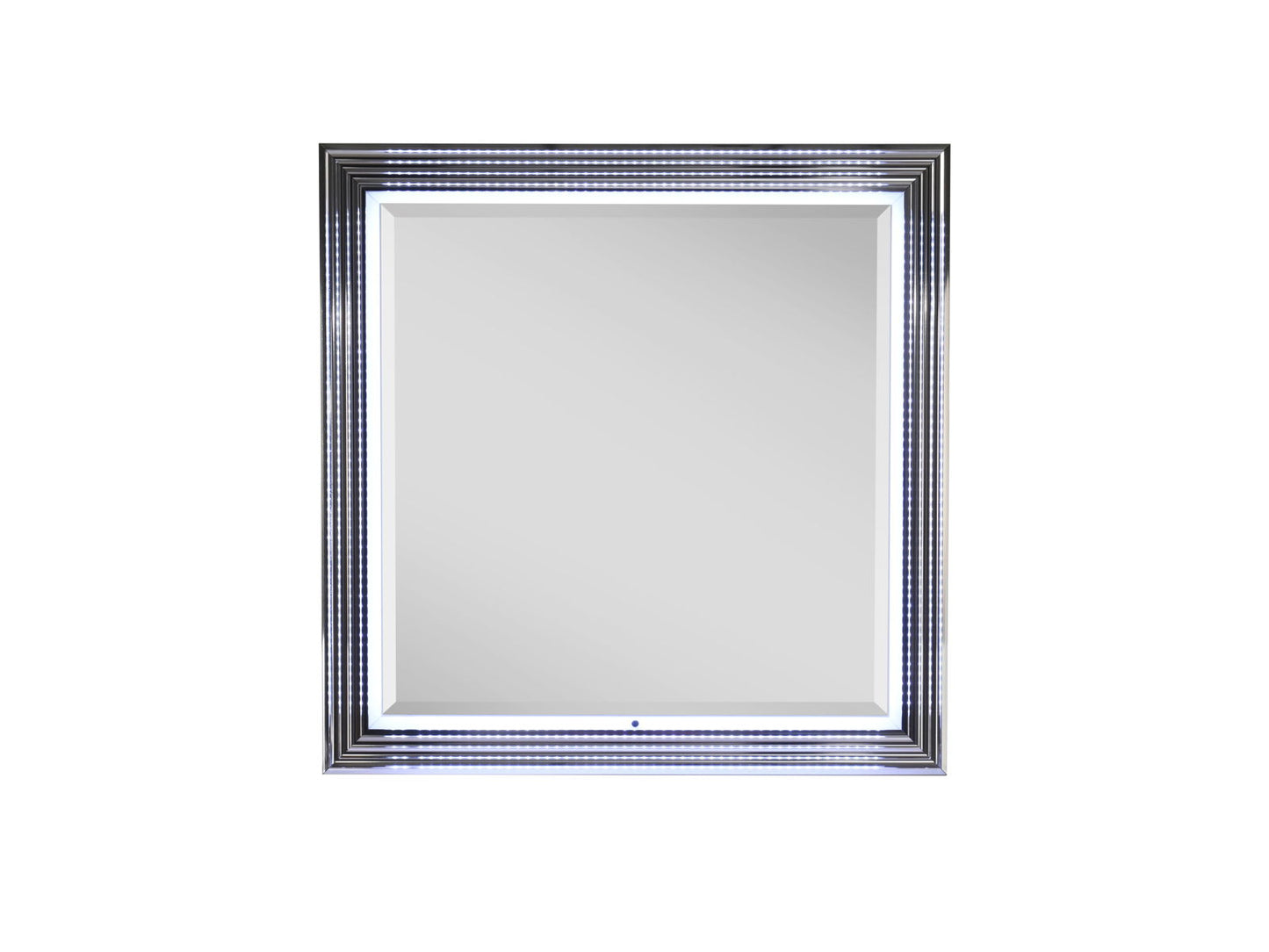 Moon - Smooth Mirror With LED - White