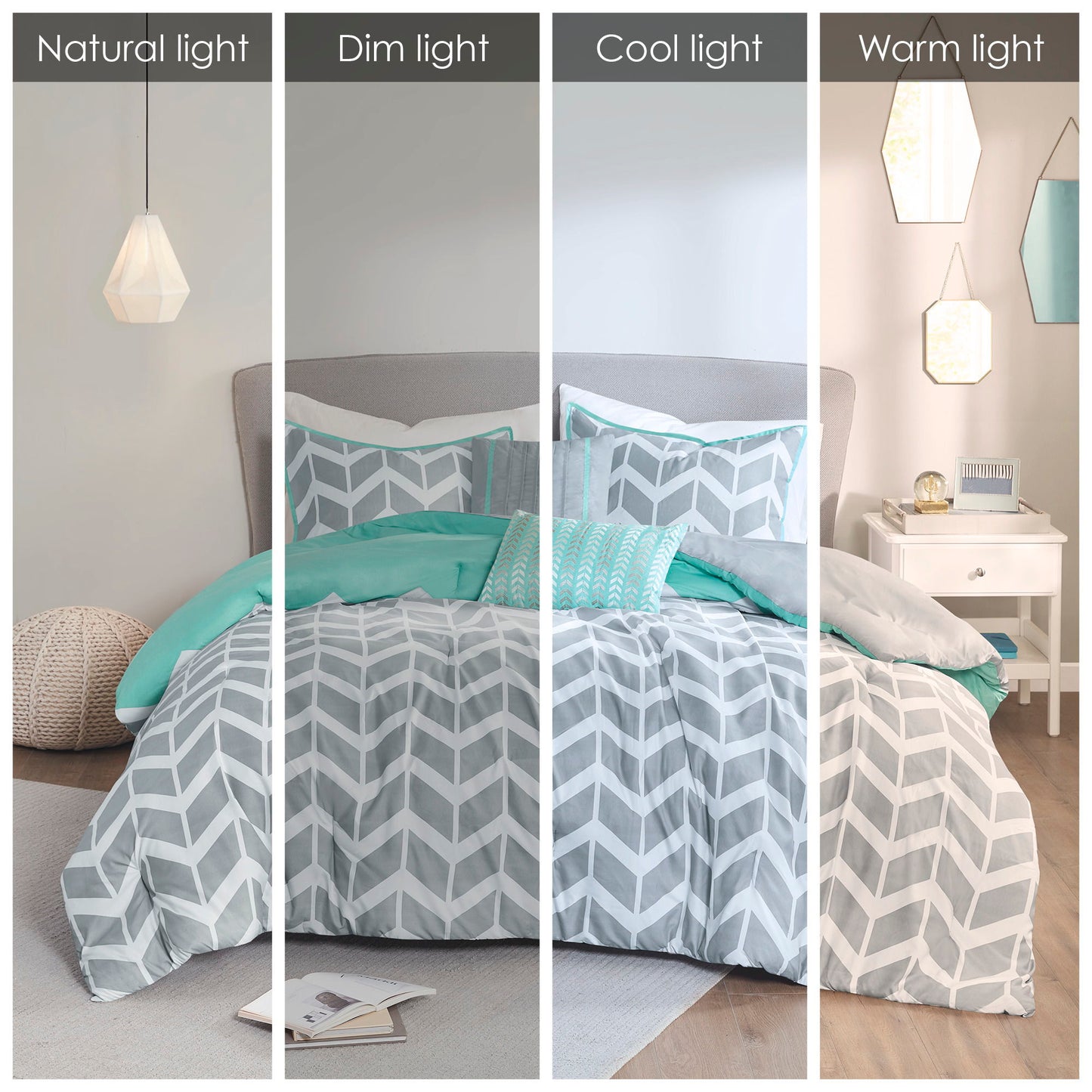 Nadia Comforter Set - Aqua