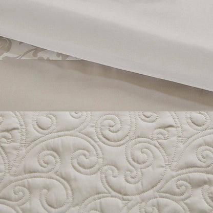 Embroidered 8 Piece Comforter Set - Neutral