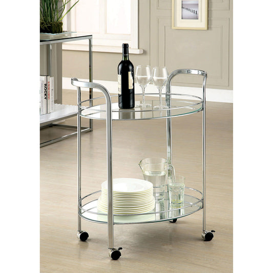 Loule - Serving Cart - Pearl Silver