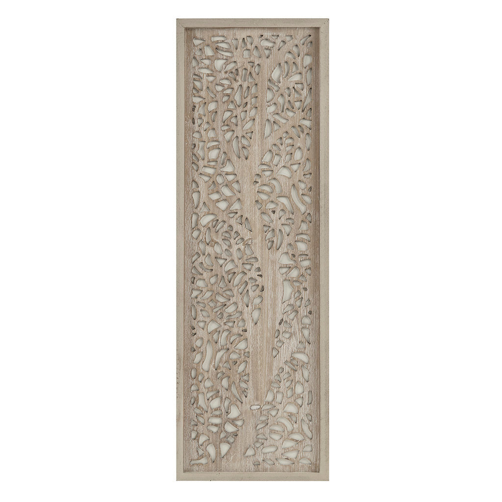 Laurel Branches Laser Cut Tree Framed Panel Wall Decor