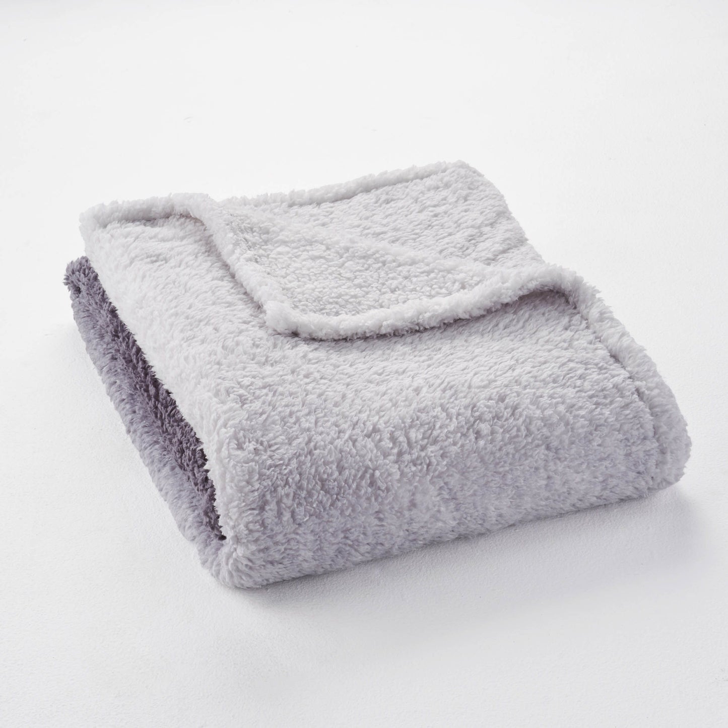 Throw BlankeT-Gray - Sherpa