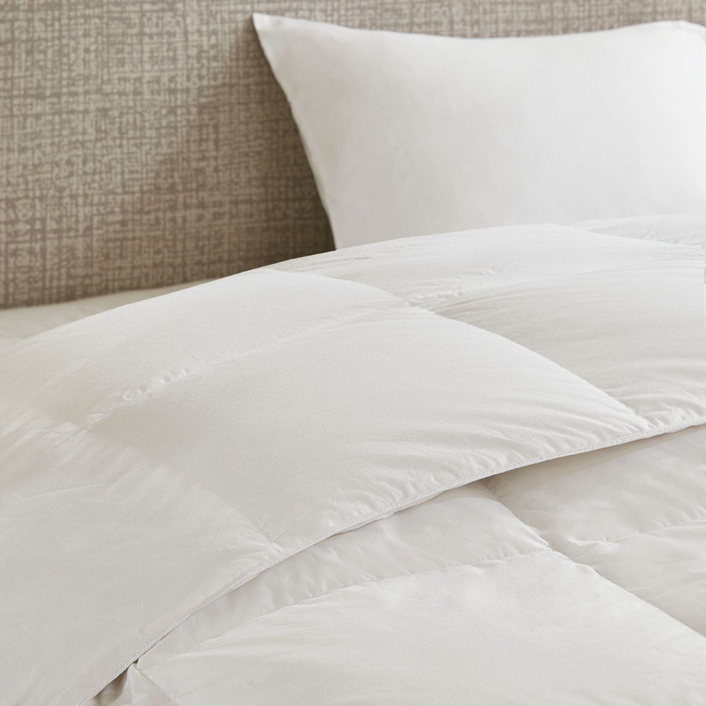 Oversized 100% Cotton Down Comforter In White