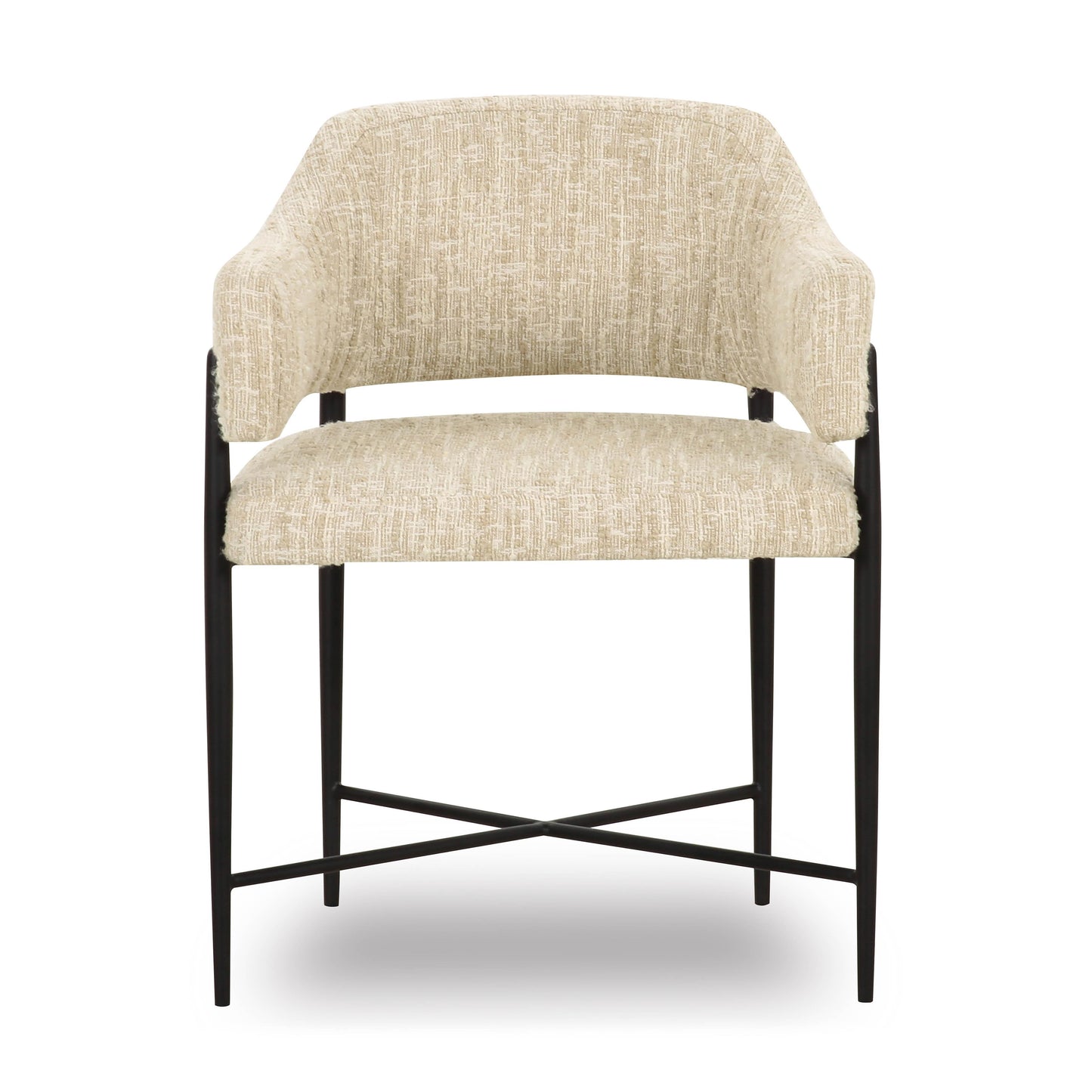 Sezanne - Textured Boucle Dining Chair - Cream