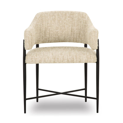 Sezanne - Textured Boucle Dining Chair - Cream