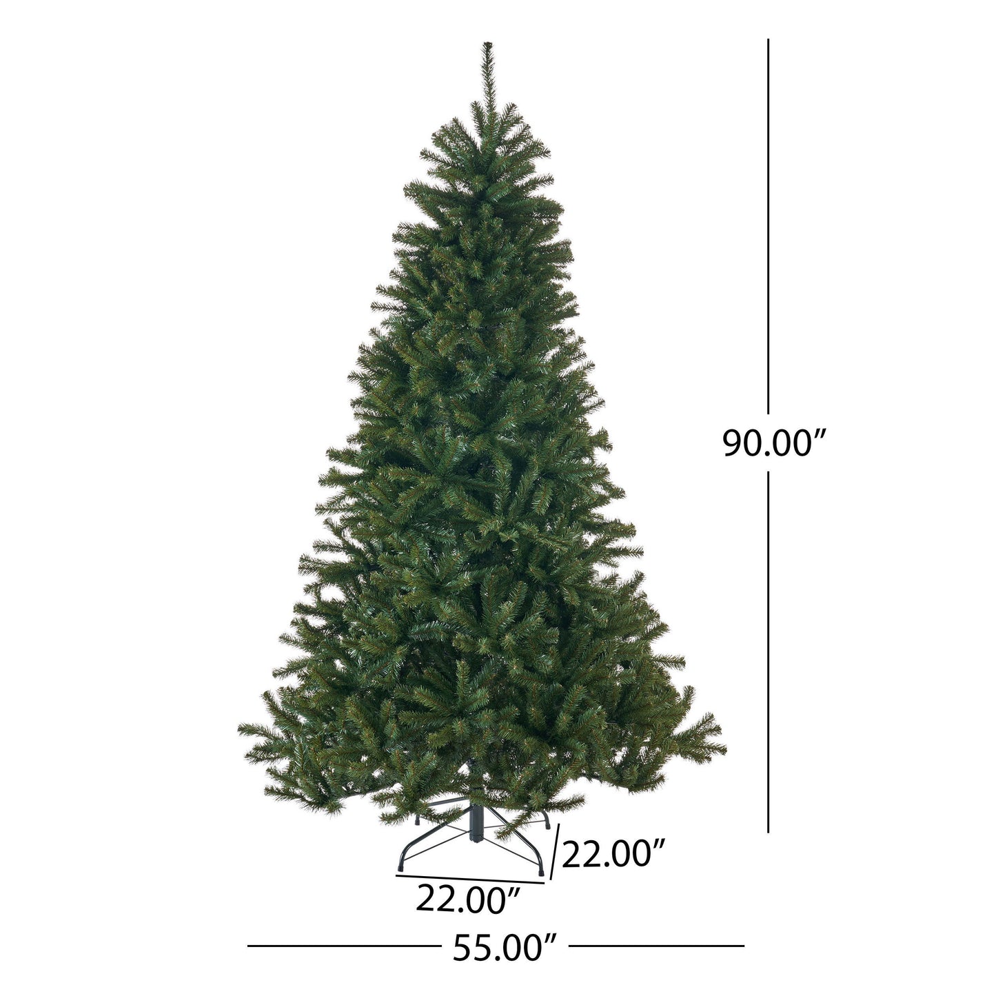 7.5' Noble Hinged Tree - Green