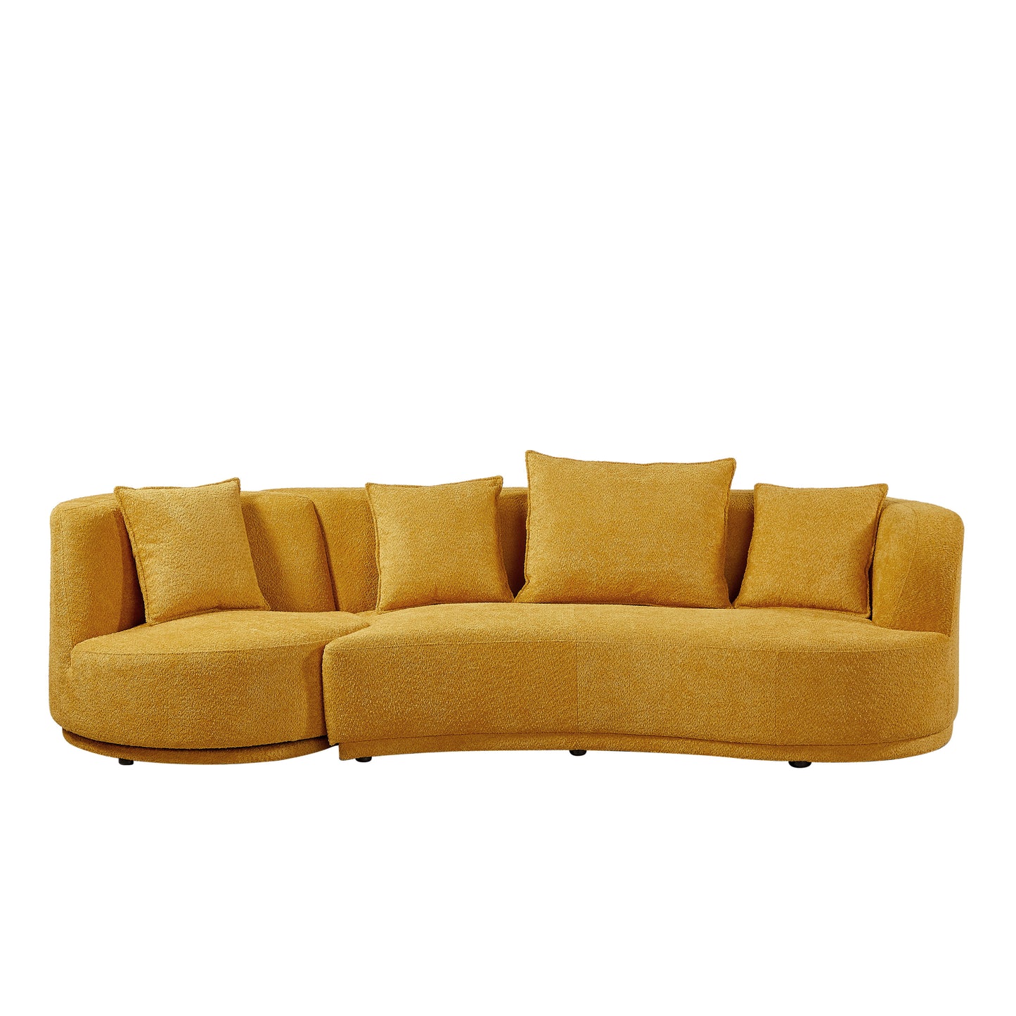 Living Room Sofa Set With Luxury Teddy Fleece, 2 Seater, Armchair Swivel 360°