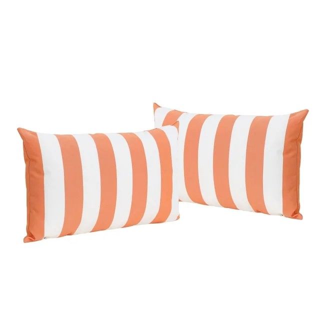 Coronado - Stripe Rectangular Pillow - Orange