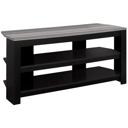 Open Shelving, TV Stand - Black / Gray