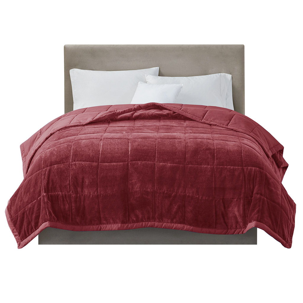 Reversible Heiq Smart Temperature Down Alternative Blanket, Burgundy