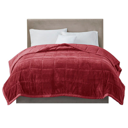 Reversible Heiq Smart Temperature Down Alternative Blanket, Burgundy