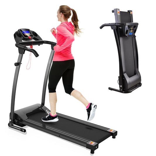 Folding Treadmills For Home, Foldable Electric Treadmill With Lcd Display, Lightweight Compact Treadmill Fitness Running Walking Jogging Exercise For Home Office Apartment Saver Space