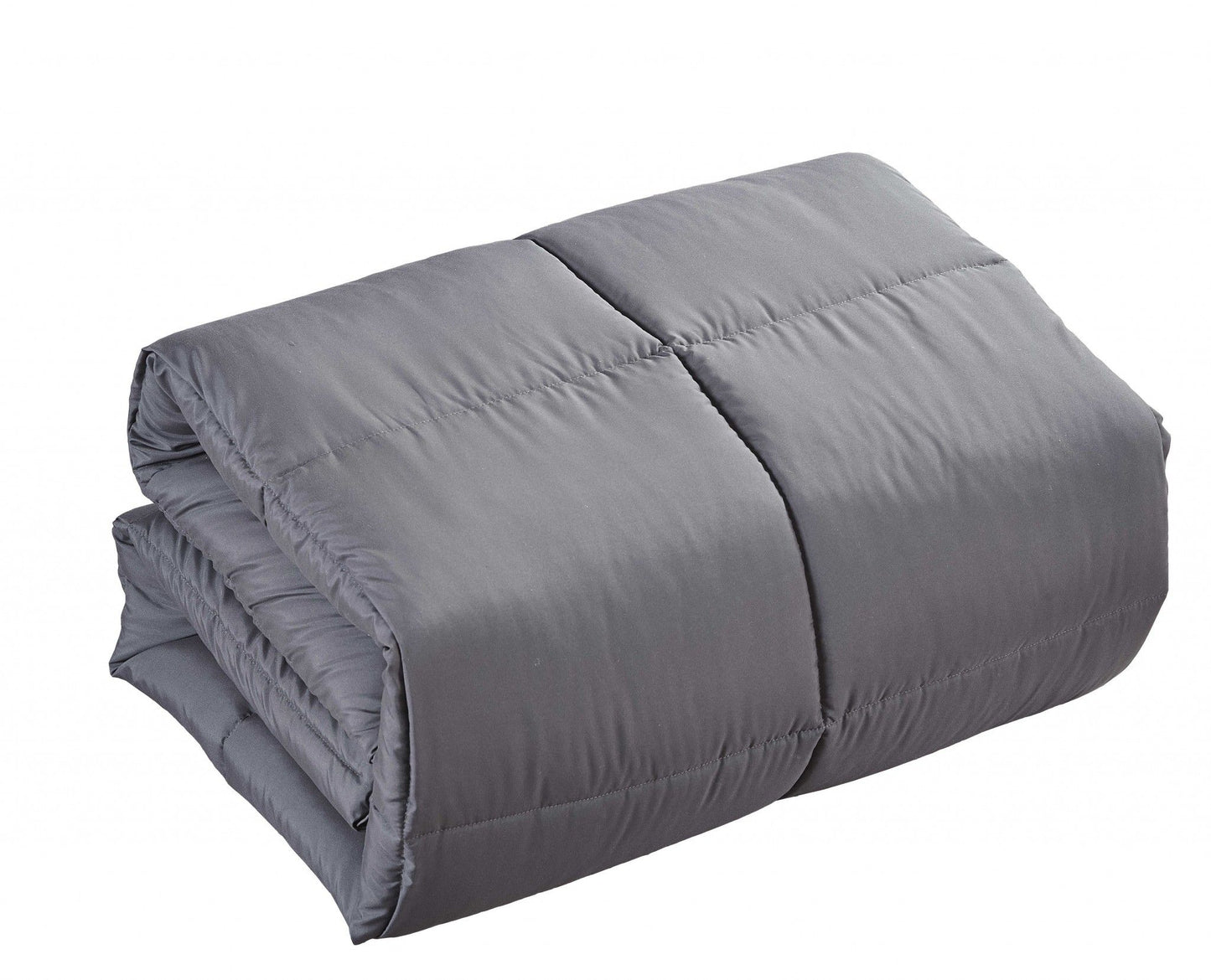 Queen Medium Warmth Down Alternative Comforter - Dark Gray