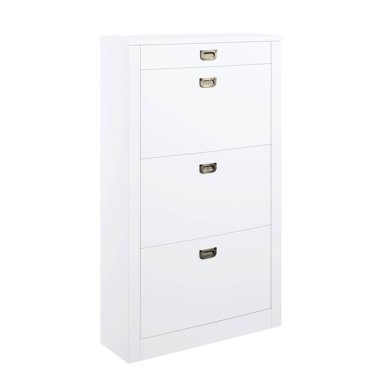 ACME Pagan Shoe Cabinet in White High Gloss Finish AC00744