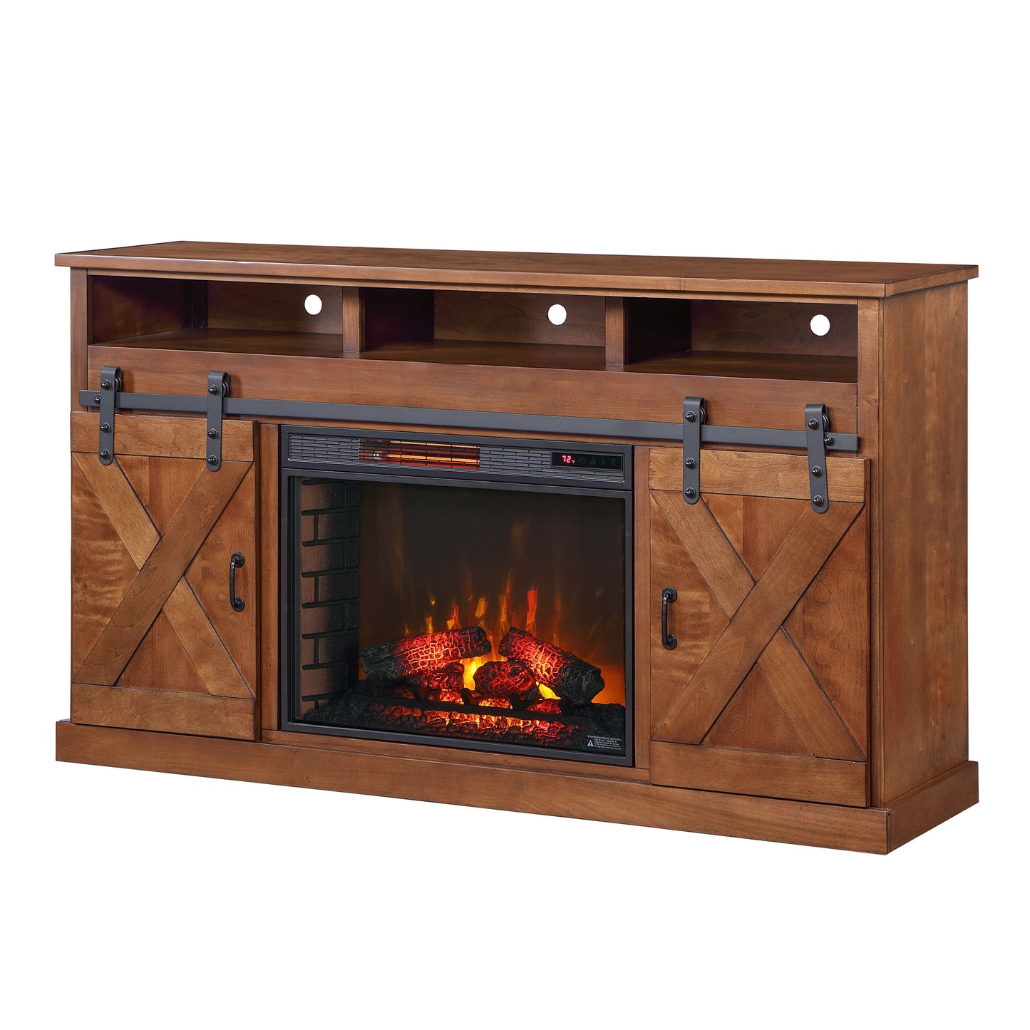 Farmhouse - Electric Fireplace TV Stand For TV