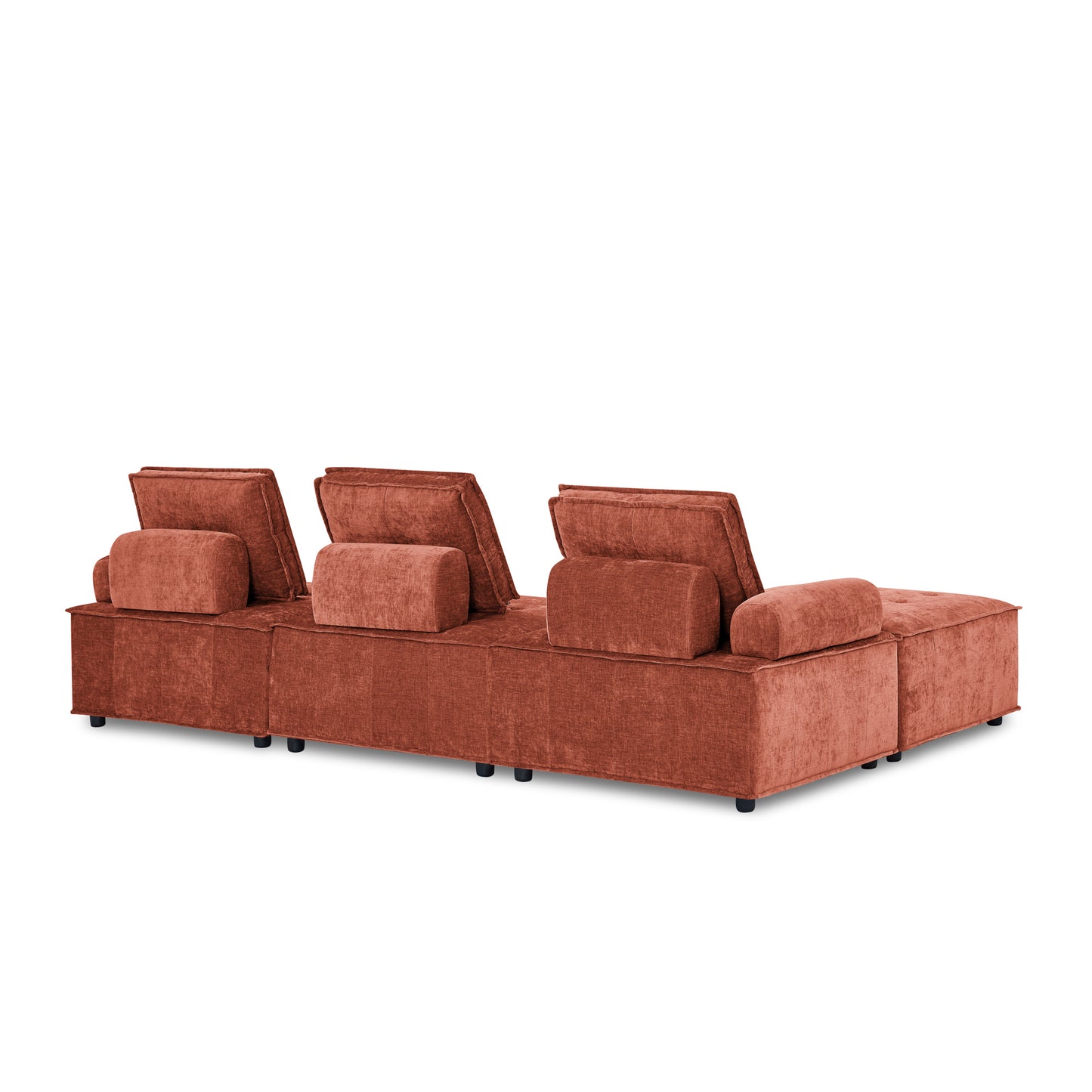 L-Shape Modular Sectional Sofa, DIY Combination, Chenille