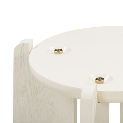 Gloria - Side Table - Cream