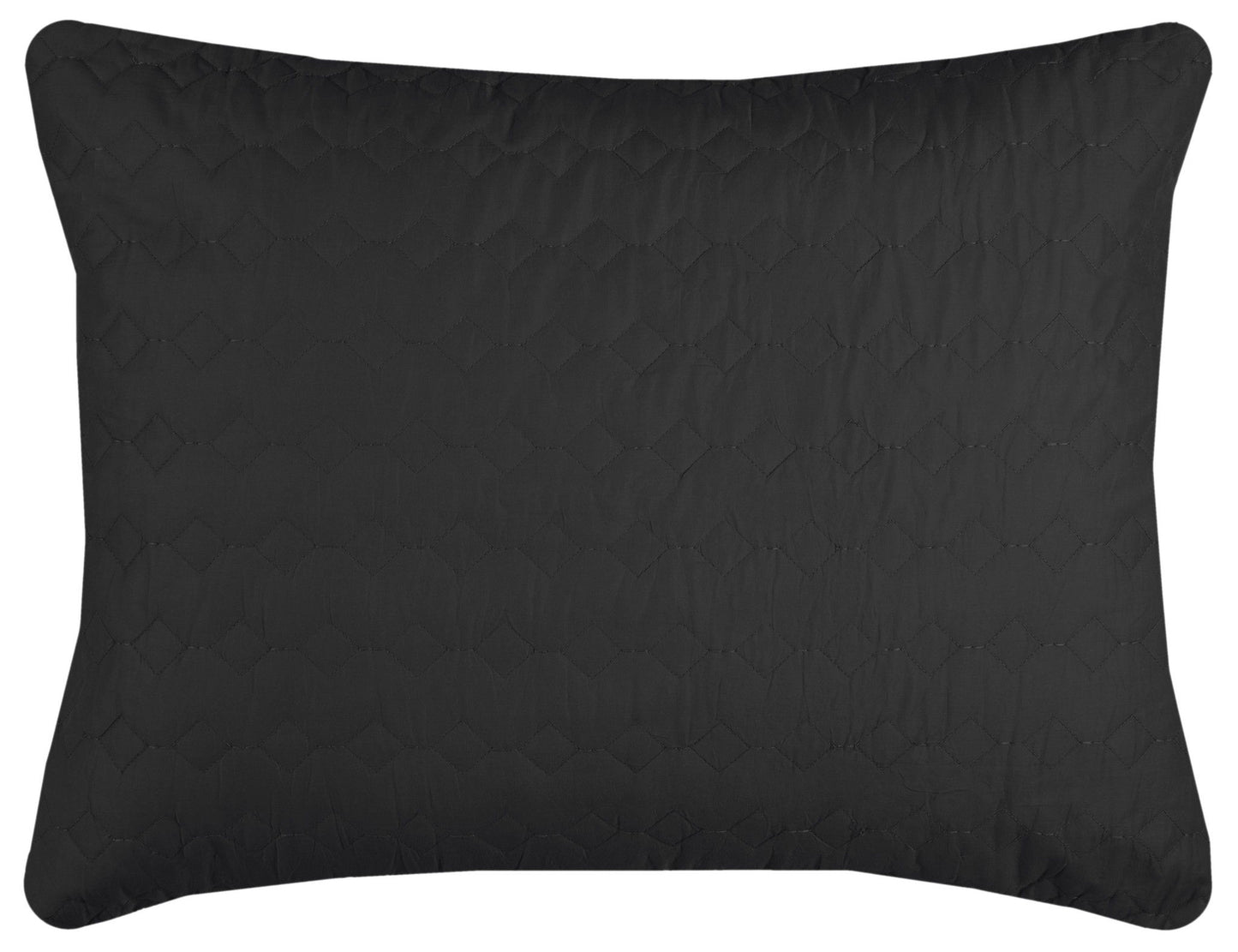 Queen Cotton 300 Thread Count Machine Washable Down Alternative Comforter - Black