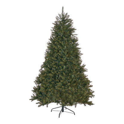 7.5' Dunhill Hinged Tree With 750 Clear Lights - Ul 2551 Tips - Green