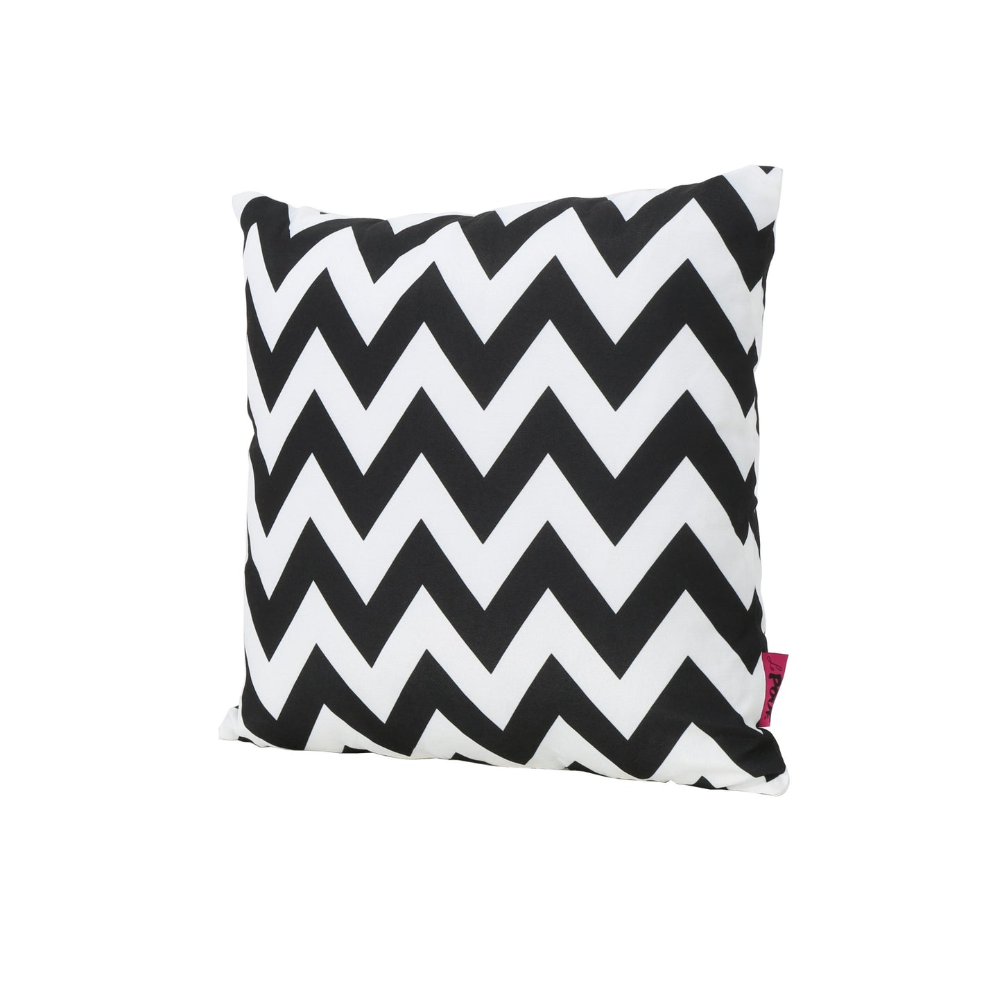 Marisol Chevron Square Pillow - Black White